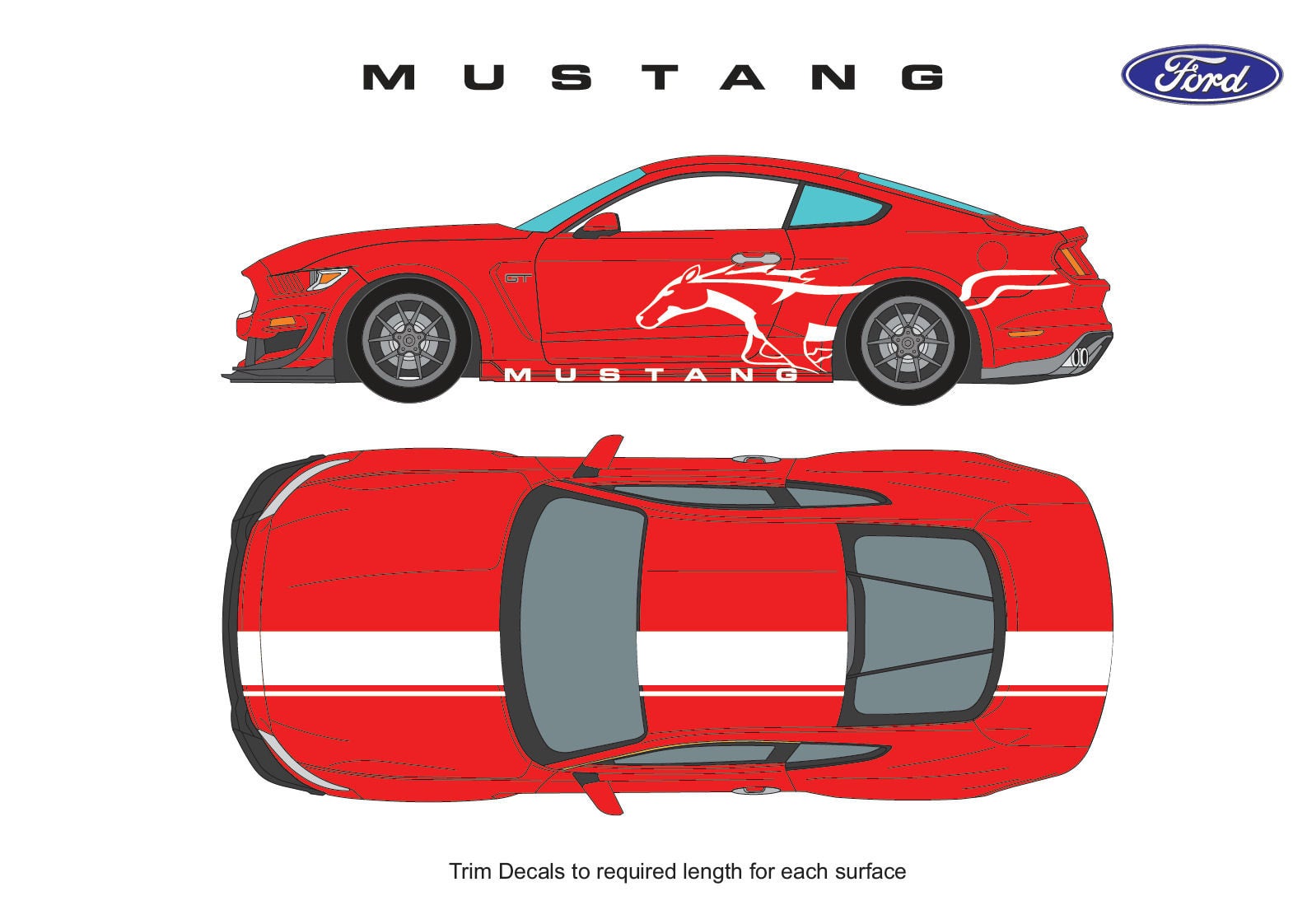 Mustang decals deals